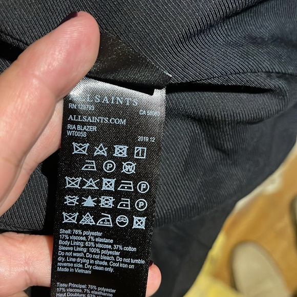 Allsaints RIA cropped blazer. New Without tag SOLD OUT - Picture 11 of 11